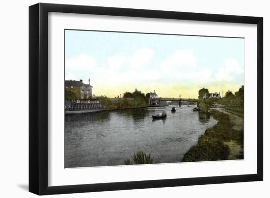 Caversham Bridge, Berkshire, 20th Century-null-Framed Giclee Print