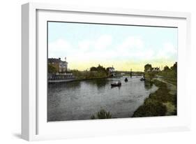 Caversham Bridge, Berkshire, 20th Century-null-Framed Giclee Print