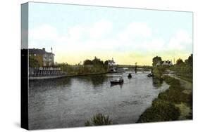 Caversham Bridge, Berkshire, 20th Century-null-Stretched Canvas