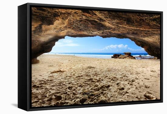 Caves Beach, NSW Australia-lovleah-Framed Stretched Canvas