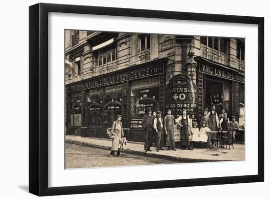 Caves De La Providence, Maison Leon, Paris, 1905-null-Framed Giclee Print