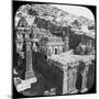 Caves of Ellora, Maharashtra, India, Late 19th or Early 20th Century-null-Mounted Photographic Print