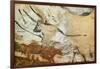 Caves of Lascaux, Fourth Bull, Below: Red Cow with Calf, Great Hall, Right Wall, C. 17,000 BC-null-Framed Giclee Print