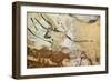 Caves of Lascaux, Fourth Bull, Below: Red Cow with Calf, Great Hall, Right Wall, C. 17,000 BC-null-Framed Premium Giclee Print