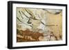 Caves of Lascaux, Fourth Bull, Below: Red Cow with Calf, Great Hall, Right Wall, C. 17,000 BC-null-Framed Premium Giclee Print