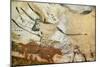 Caves of Lascaux, Fourth Bull, Below: Red Cow with Calf, Great Hall, Right Wall, C. 17,000 BC-null-Mounted Premium Giclee Print