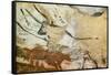 Caves of Lascaux, Fourth Bull, Below: Red Cow with Calf, Great Hall, Right Wall, C. 17,000 BC-null-Framed Stretched Canvas