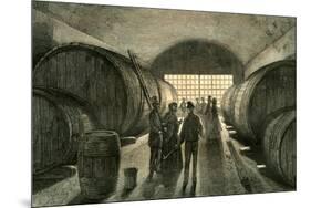 Caves Wine Champagne France 19th Century-null-Mounted Giclee Print