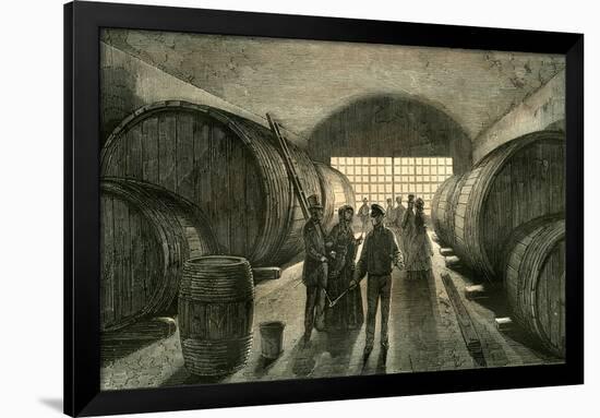 Caves Wine Champagne France 19th Century-null-Framed Giclee Print