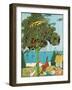 Cavorting Cat-Eugene Field-Framed Art Print