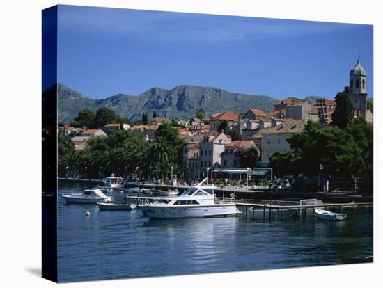 Cavtat Harbour, Dalmatia, Croatia, Europe-Nelly Boyd-Stretched Canvas