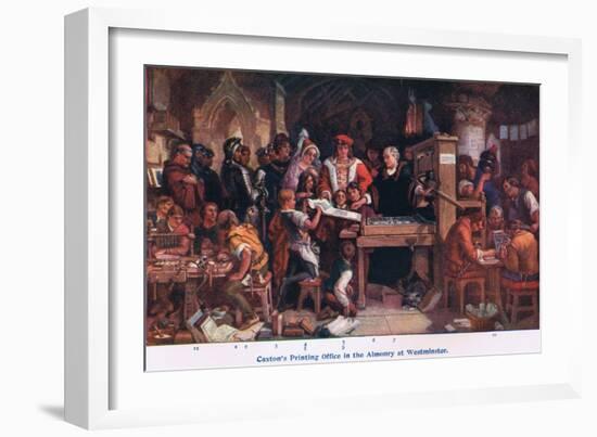 Caxton's Printing Office Almonry Westminster-Daniel Maclise-Framed Giclee Print