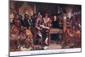 Caxton's Printing Office Almonry Westminster-Daniel Maclise-Mounted Giclee Print