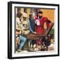 Caxton's Printing Press-Peter Jackson-Framed Giclee Print