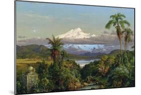 Cayambe, 1858-Frederic Edwin Church-Mounted Giclee Print