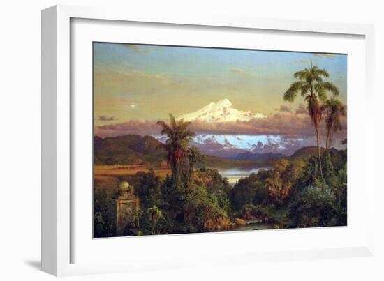 Cayambe, Ecuador-Frederic Edwin Church-Framed Art Print