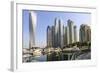 Cayan Tower, Dubai Marina, Dubai, United Arab Emirates, Middle East-Amanda Hall-Framed Photographic Print