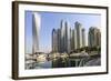 Cayan Tower, Dubai Marina, Dubai, United Arab Emirates, Middle East-Amanda Hall-Framed Photographic Print