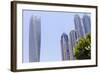 Cayan Tower, Dubai Marina, Dubai, United Arab Emirates, Middle East-Amanda Hall-Framed Photographic Print