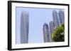 Cayan Tower, Dubai Marina, Dubai, United Arab Emirates, Middle East-Amanda Hall-Framed Photographic Print