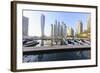 Cayan Tower, Dubai Marina, Dubai, United Arab Emirates, Middle East-Amanda Hall-Framed Photographic Print