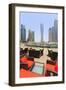 Cayan Tower in Dubai Marina, Dubai, United Arab Emirates, Middle East-Amanda Hall-Framed Photographic Print