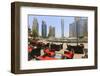 Cayan Tower in Dubai Marina, Dubai, United Arab Emirates, Middle East-Amanda Hall-Framed Photographic Print