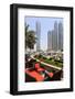 Cayan Tower in Dubai Marina, Dubai, United Arab Emirates, Middle East-Amanda Hall-Framed Photographic Print