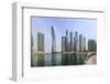 Cayan Tower in Dubai Marina, Dubai, United Arab Emirates, Middle East-Amanda Hall-Framed Photographic Print