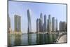 Cayan Tower in Dubai Marina, Dubai, United Arab Emirates, Middle East-Amanda Hall-Mounted Photographic Print