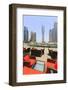 Cayan Tower in Dubai Marina, Dubai, United Arab Emirates, Middle East-Amanda Hall-Framed Photographic Print