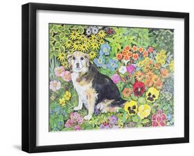 Caylie in the Border-Hilary Jones-Framed Giclee Print