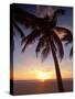 Cayman Island Sunset-George Oze-Stretched Canvas