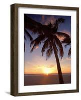 Cayman Island Sunset-George Oze-Framed Photographic Print