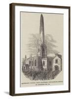 Caythorpe Church, Near Grantham, Lincolnshire, Struck by Lightning 30 December-null-Framed Giclee Print