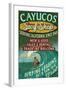 Cayucos, California - Surf Shop-Lantern Press-Framed Art Print