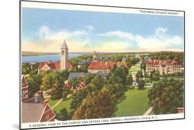 Cayuga Lake, Cornell University, Ithaca, New York-null-Mounted Art Print