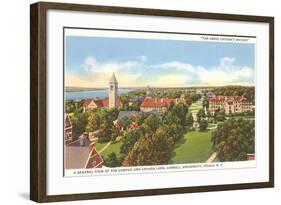 Cayuga Lake, Cornell University, Ithaca, New York-null-Framed Art Print