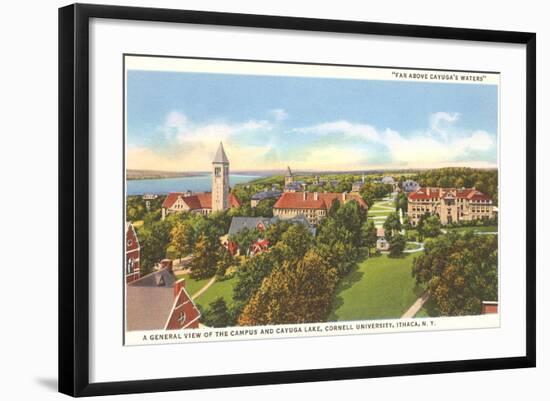 Cayuga Lake, Cornell University, Ithaca, New York-null-Framed Art Print