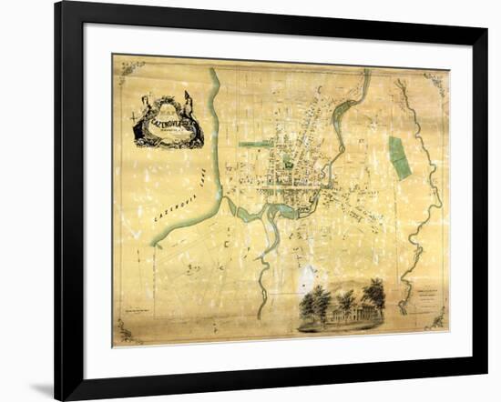 Cazenovia 1852, New York, United States-null-Framed Giclee Print