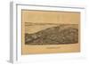 Cazenovia, New York - Panoramic Map-Lantern Press-Framed Art Print