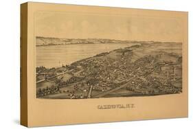 Cazenovia, New York - Panoramic Map-Lantern Press-Stretched Canvas