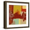 Ccosmopolitan and Modern City-Yashna-Framed Art Print