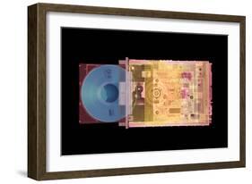 CD Drive, Coloured X-ray-Mark Sykes-Framed Photographic Print