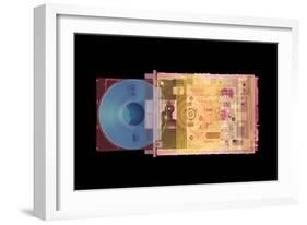 CD Drive, Coloured X-ray-Mark Sykes-Framed Photographic Print