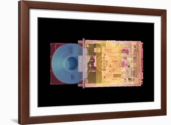 CD Drive, Coloured X-ray-Mark Sykes-Framed Photographic Print