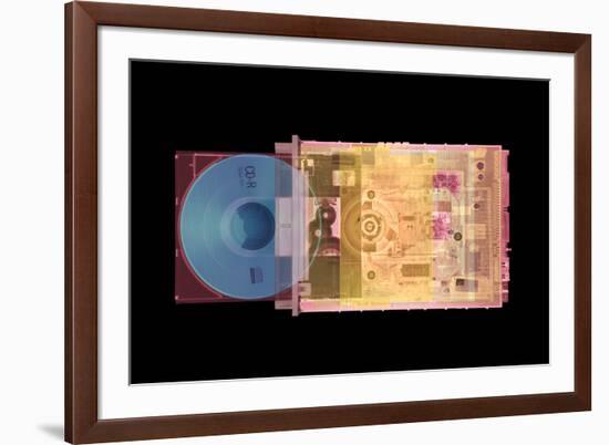 CD Drive, Coloured X-ray-Mark Sykes-Framed Photographic Print