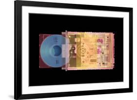 CD Drive, Coloured X-ray-Mark Sykes-Framed Photographic Print