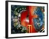 CDF Particle Detector, Fermilab-David Parker-Framed Photographic Print