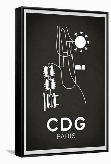CDG Paris Airport-null-Framed Stretched Canvas